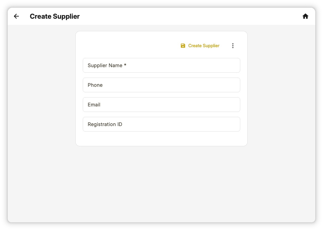 Add a supplier