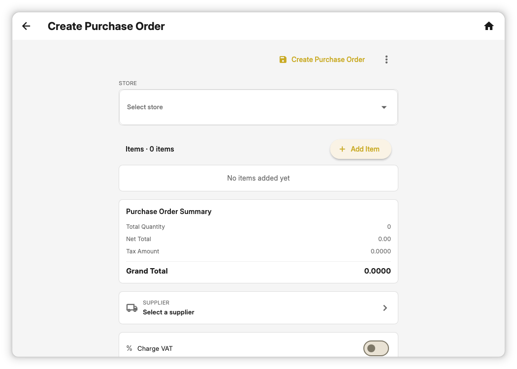Order from a supplier